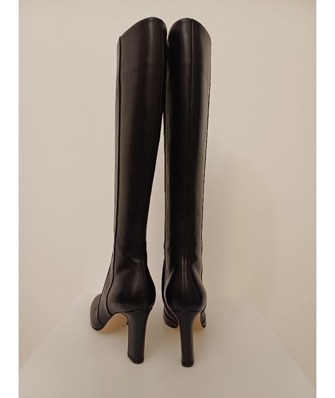 GIANVITO ROSSI Черные кожаные сапоги, фото 8