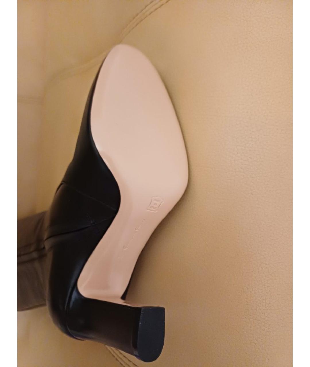 GIANVITO ROSSI Черные кожаные сапоги, фото 9