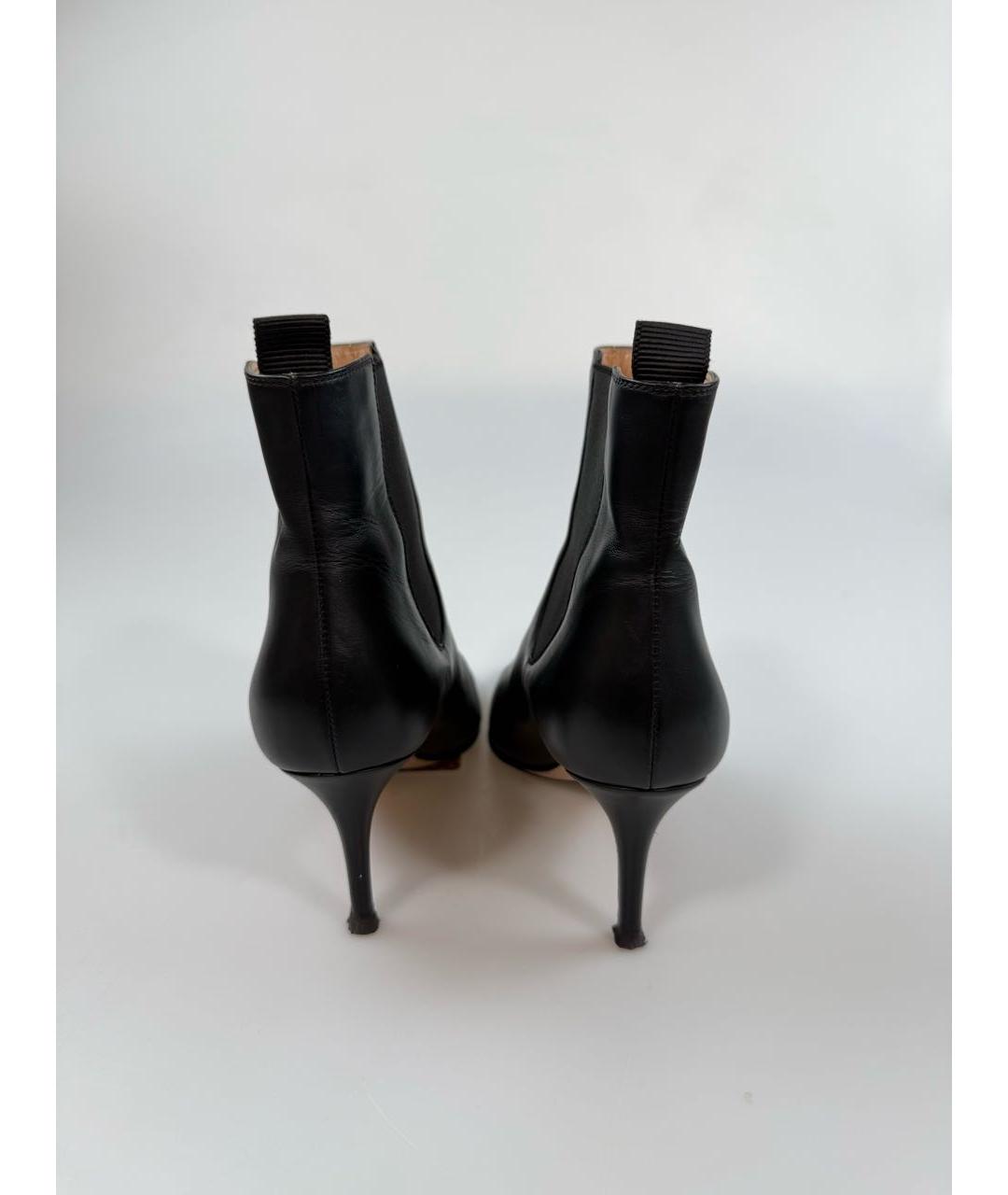 GIANVITO ROSSI Черные кожаные ботильоны, фото 3