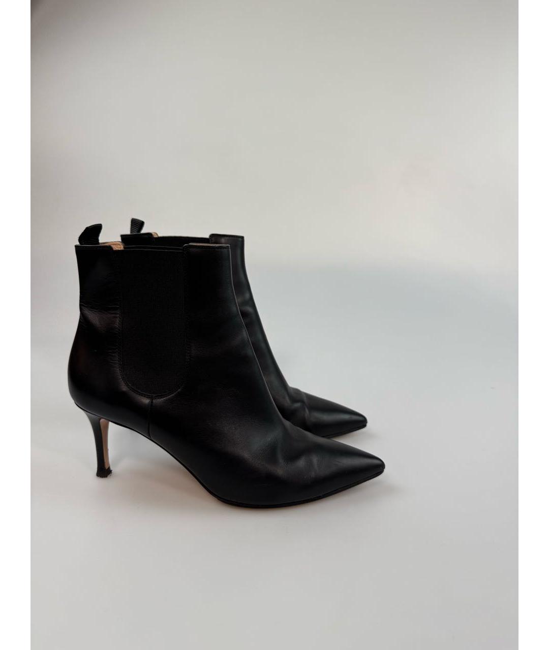 GIANVITO ROSSI Черные кожаные ботильоны, фото 6