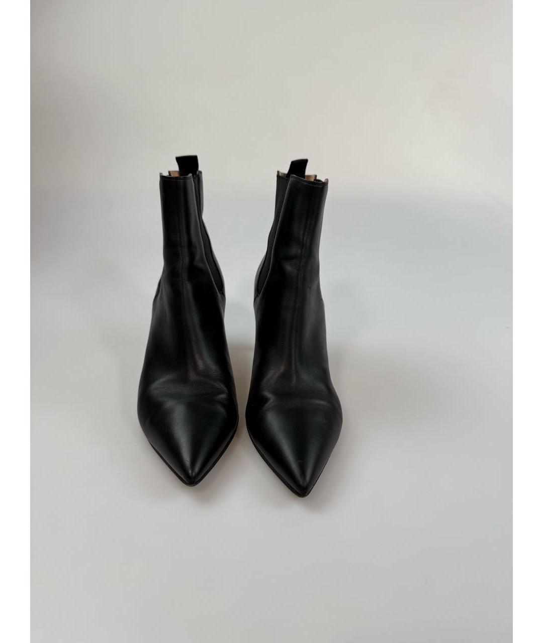 GIANVITO ROSSI Черные кожаные ботильоны, фото 2