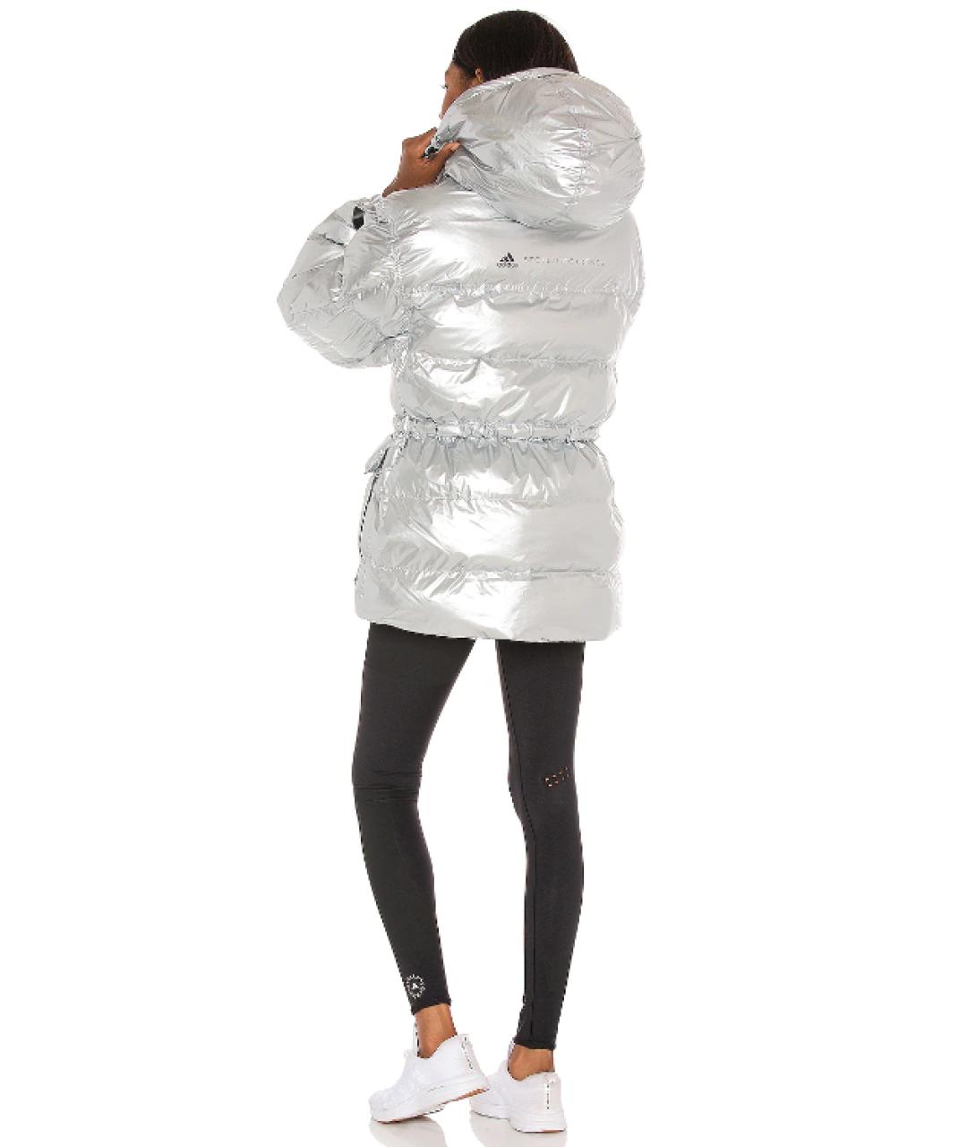 ADIDAS BY STELLA MCCARTNEY Серебрянный пуховик, фото 4