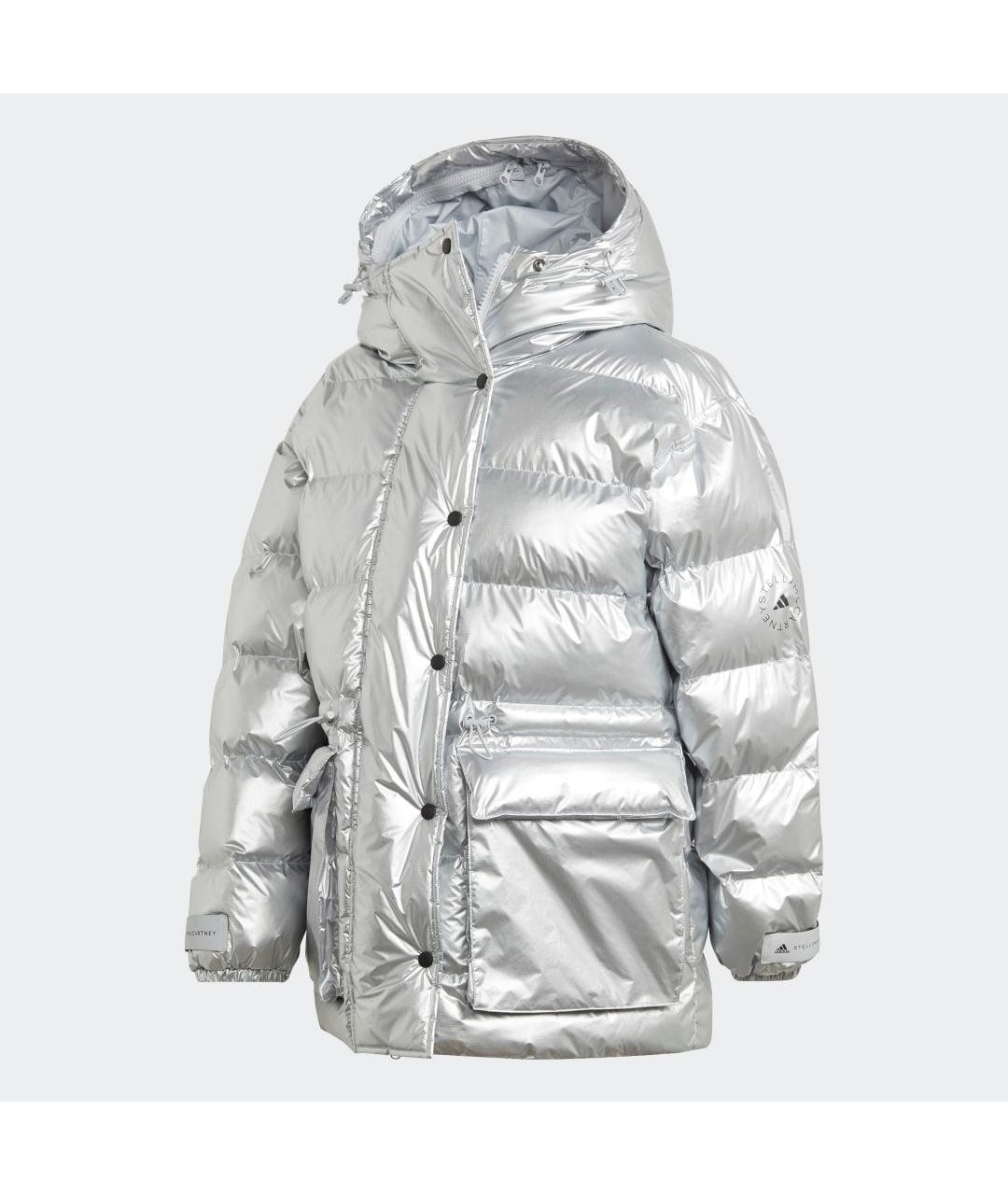 ADIDAS BY STELLA MCCARTNEY Серебрянный пуховик, фото 10