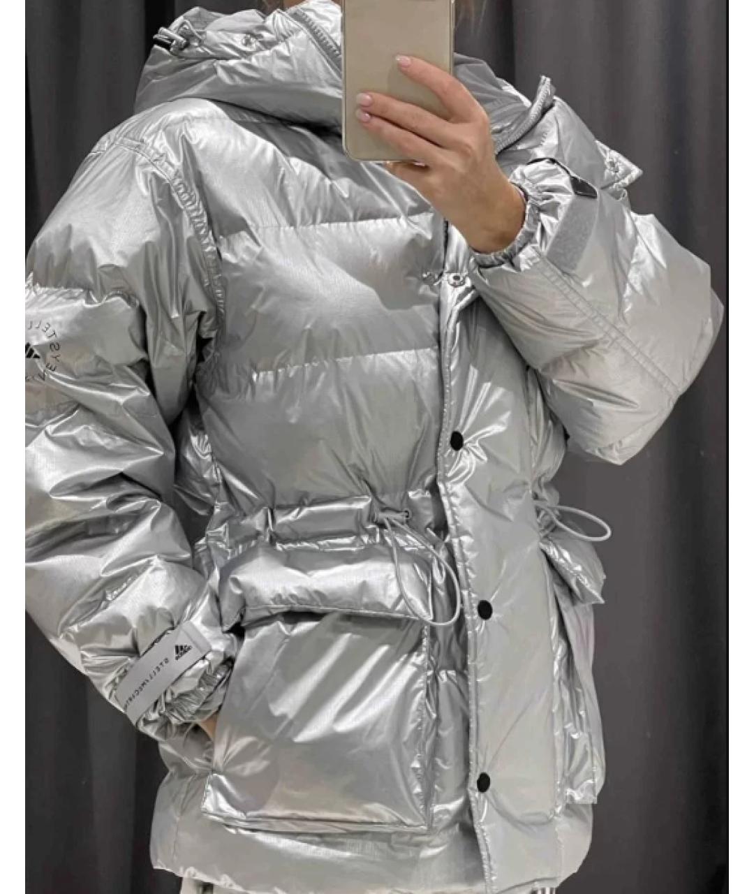 ADIDAS BY STELLA MCCARTNEY Серебрянный пуховик, фото 6