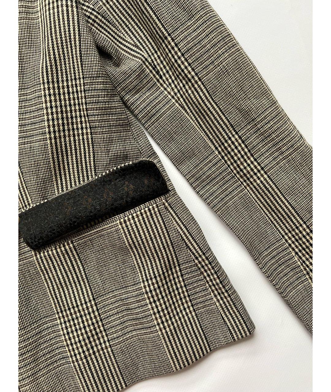 ANTONIO MARRAS Коричневый шерстяной жакет/пиджак, фото 7