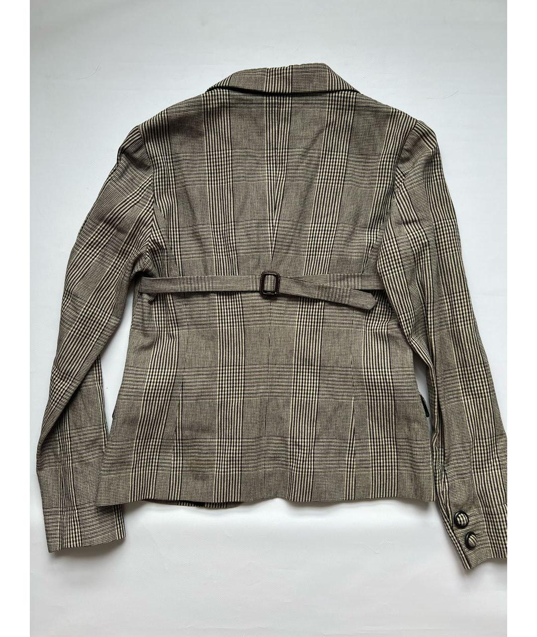 ANTONIO MARRAS Коричневый шерстяной жакет/пиджак, фото 2