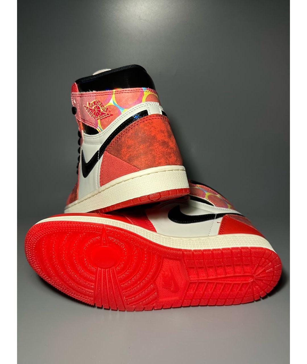 JORDAN Мульти кожаные высокие кроссовки / кеды, фото 7
