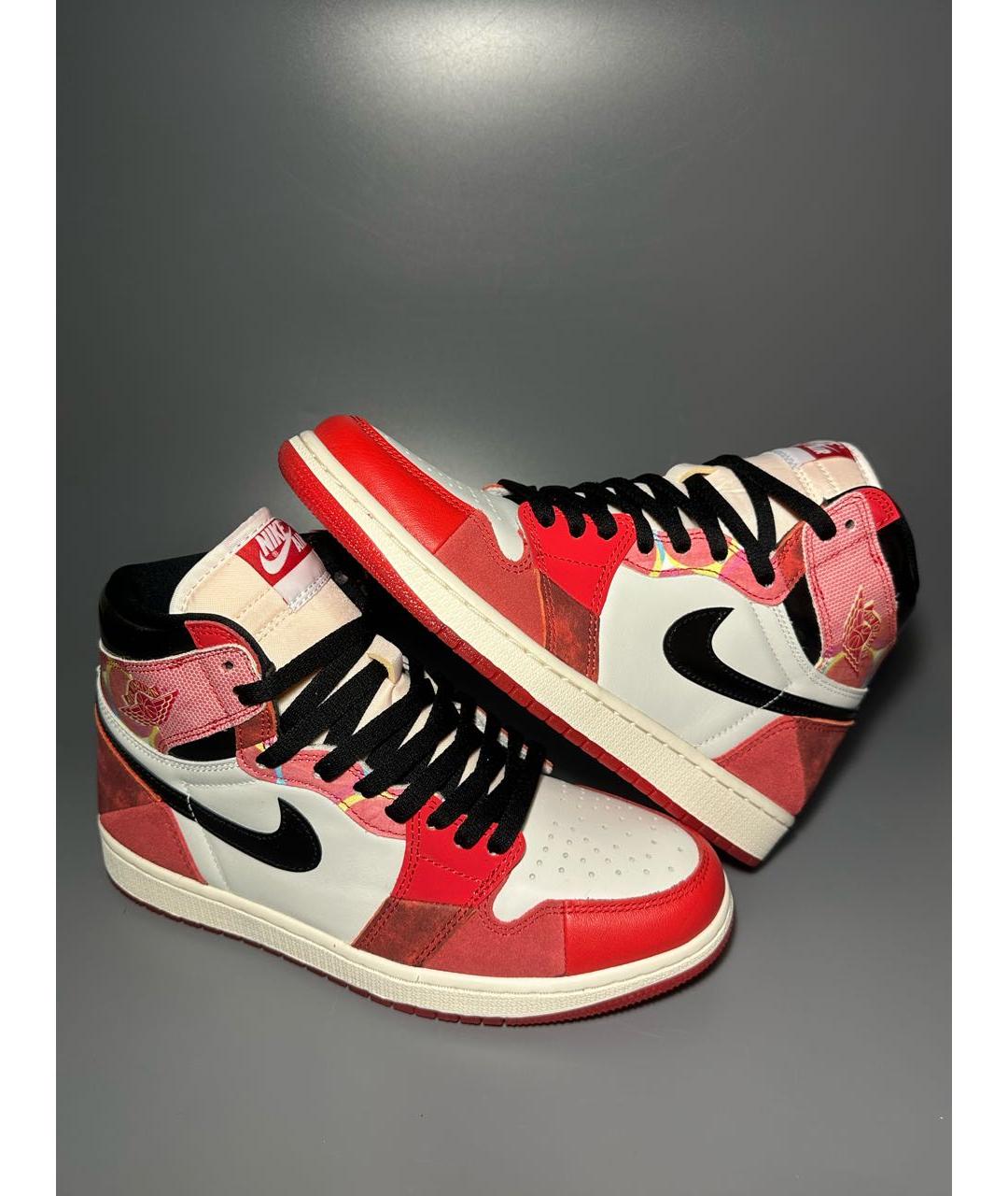 JORDAN Мульти кожаные высокие кроссовки / кеды, фото 5