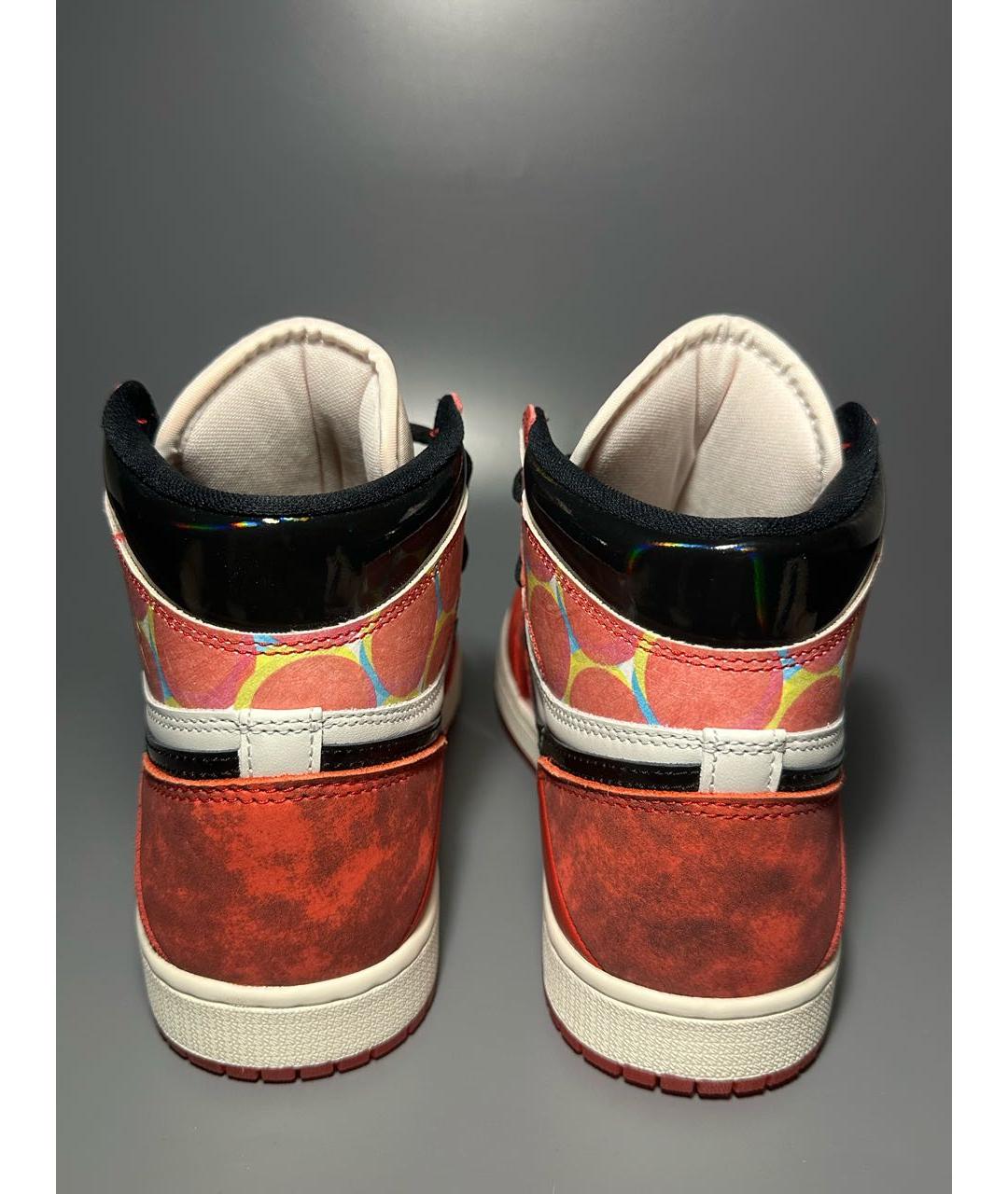 JORDAN Мульти кожаные высокие кроссовки / кеды, фото 4