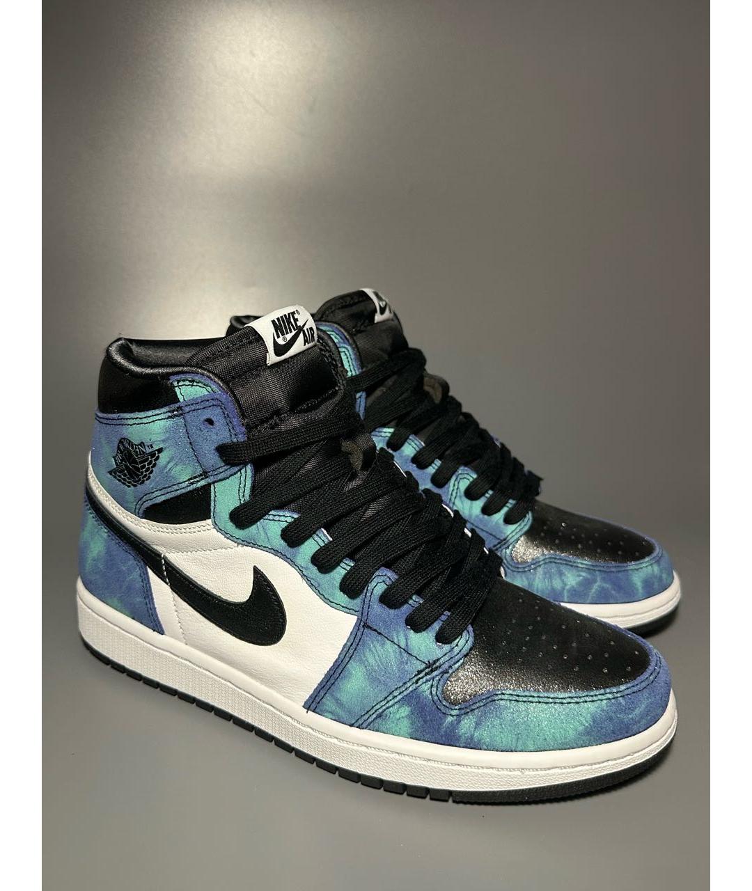 JORDAN Мульти кожаные высокие кроссовки / кеды, фото 5