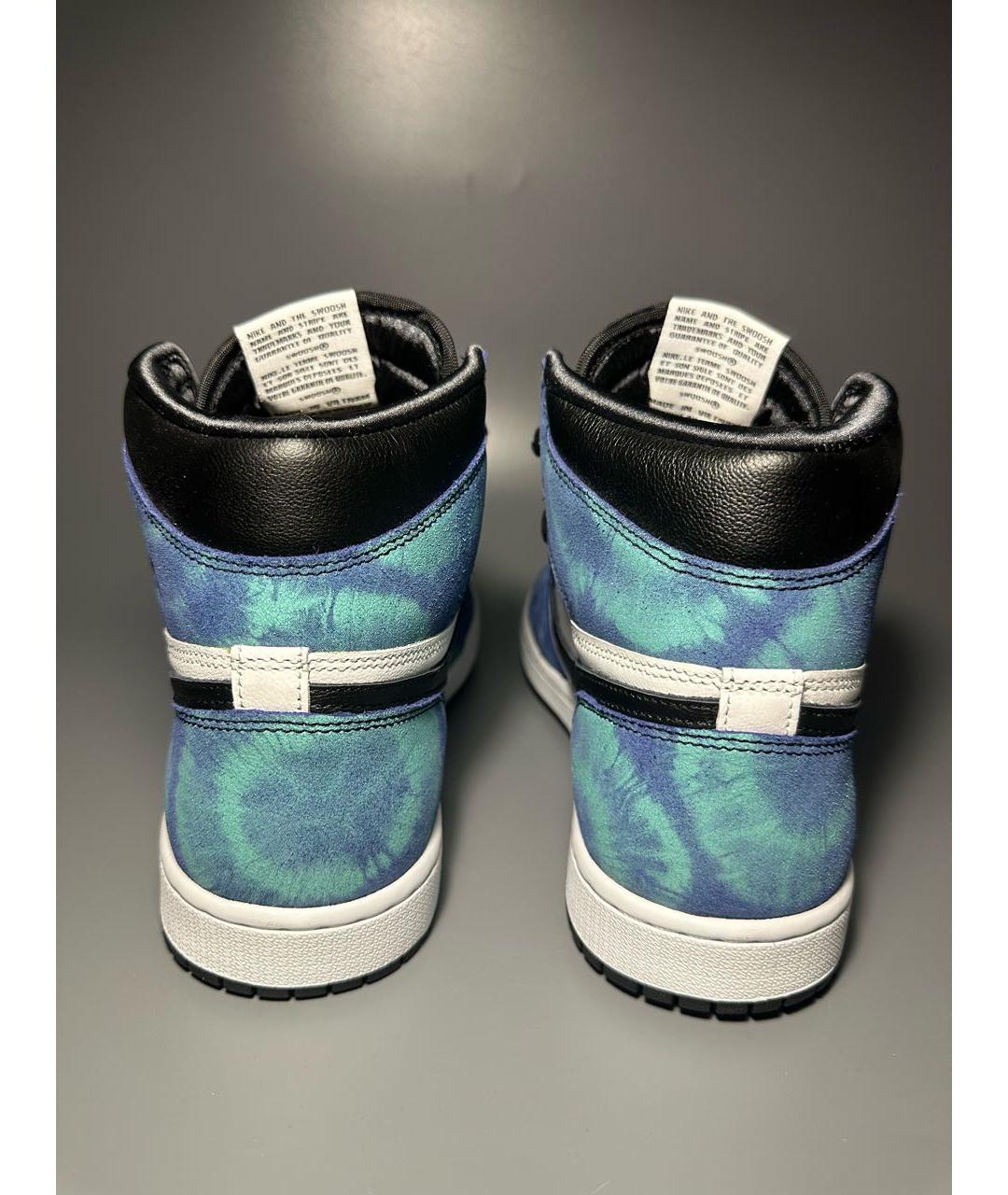 JORDAN Мульти кожаные высокие кроссовки / кеды, фото 4