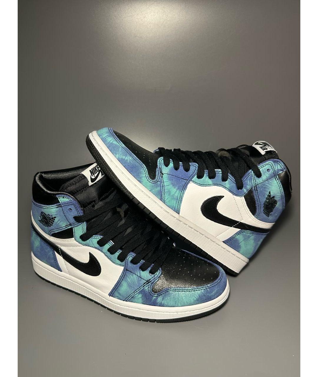 JORDAN Мульти кожаные высокие кроссовки / кеды, фото 6