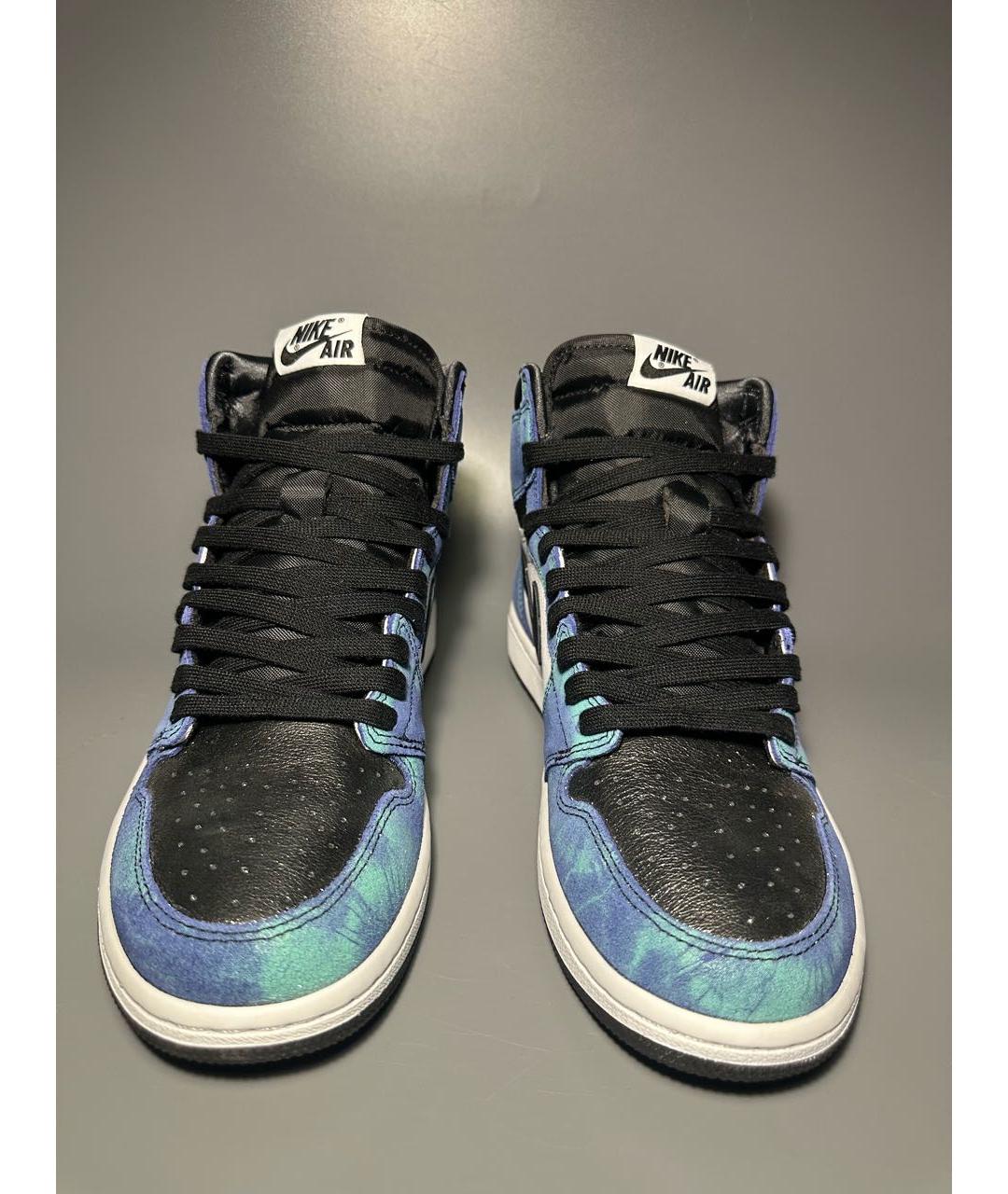 JORDAN Мульти кожаные высокие кроссовки / кеды, фото 2