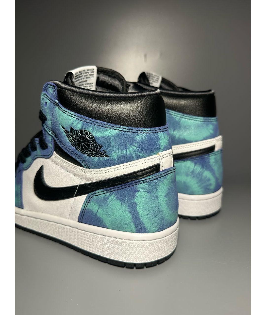 JORDAN Мульти кожаные высокие кроссовки / кеды, фото 8