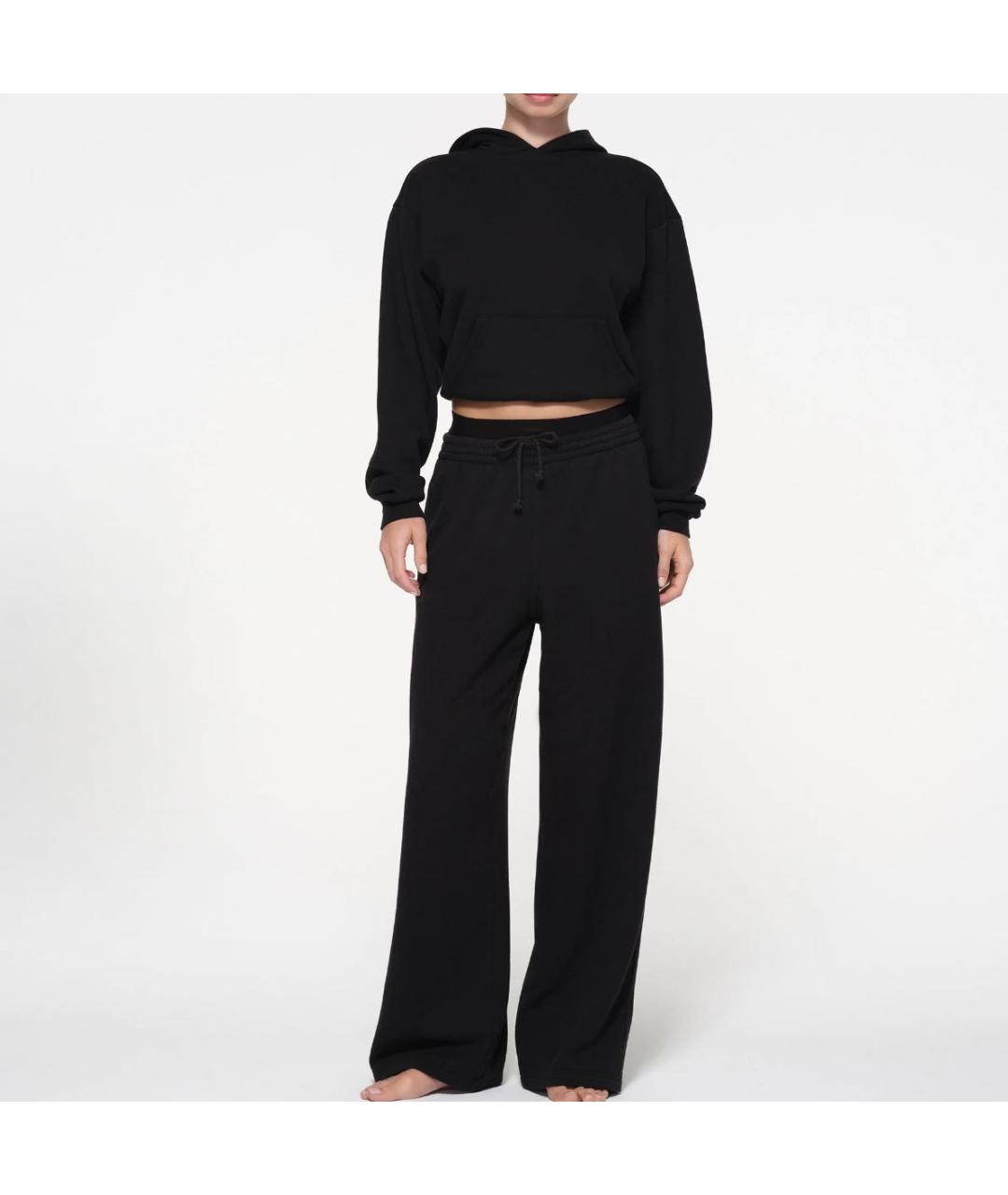 SKIMS Черные хлопковые спортивные брюки и шорты, фото 2