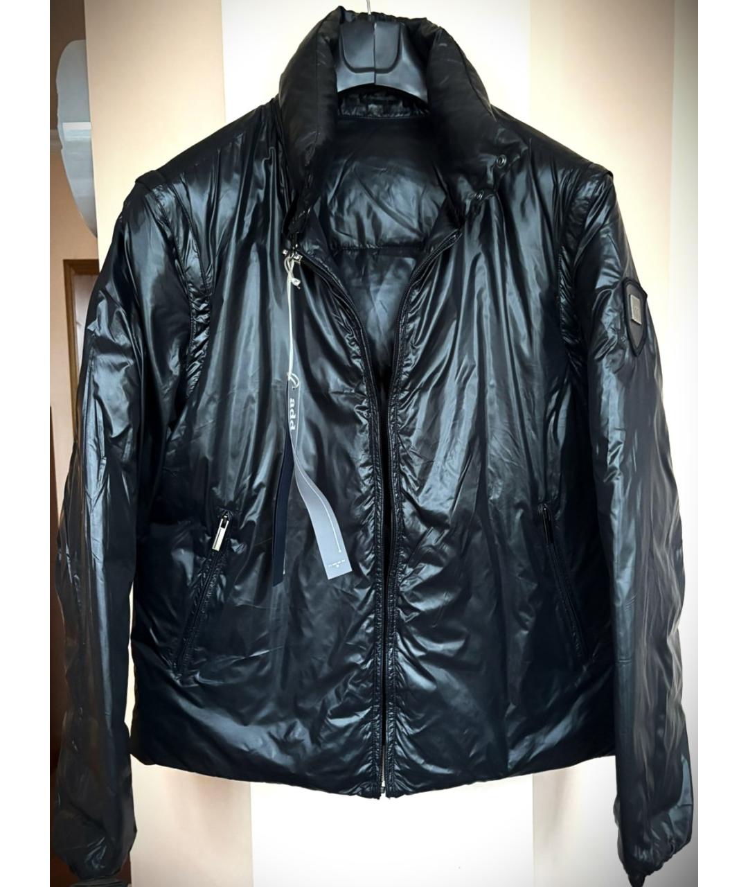 ADD Черный полиамидовый пуховик, фото 5