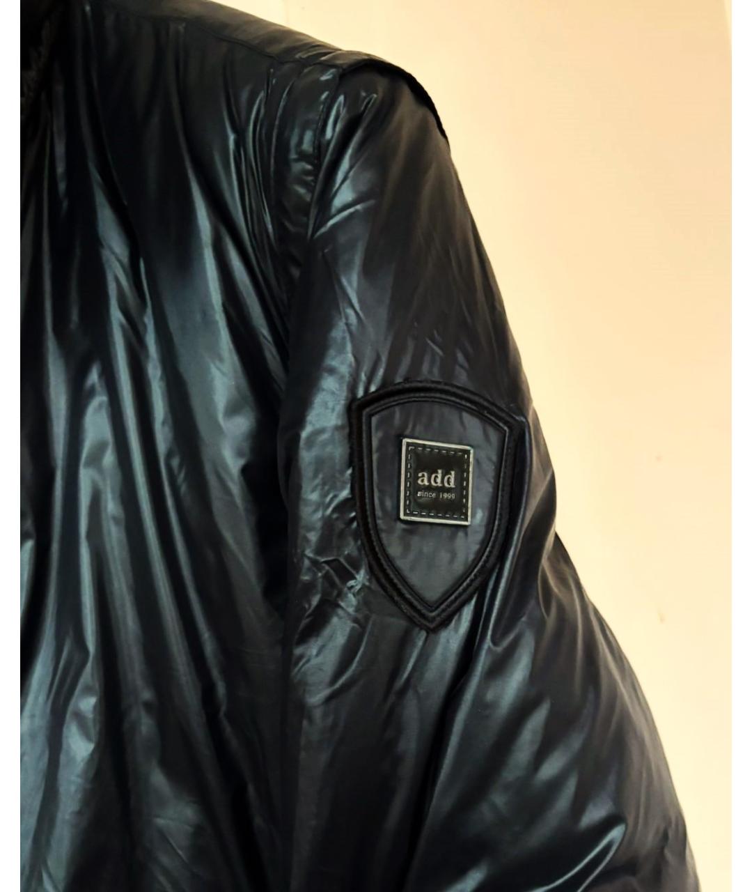 ADD Черный полиамидовый пуховик, фото 4