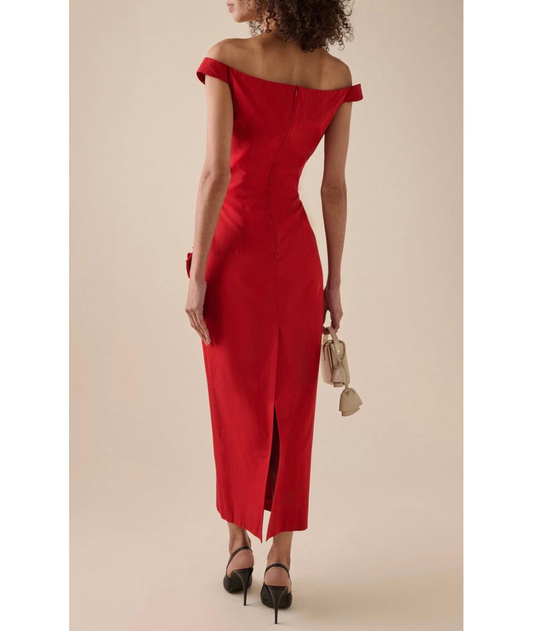 MAGDA BUTRYM Красное коктейльное платье, фото 4