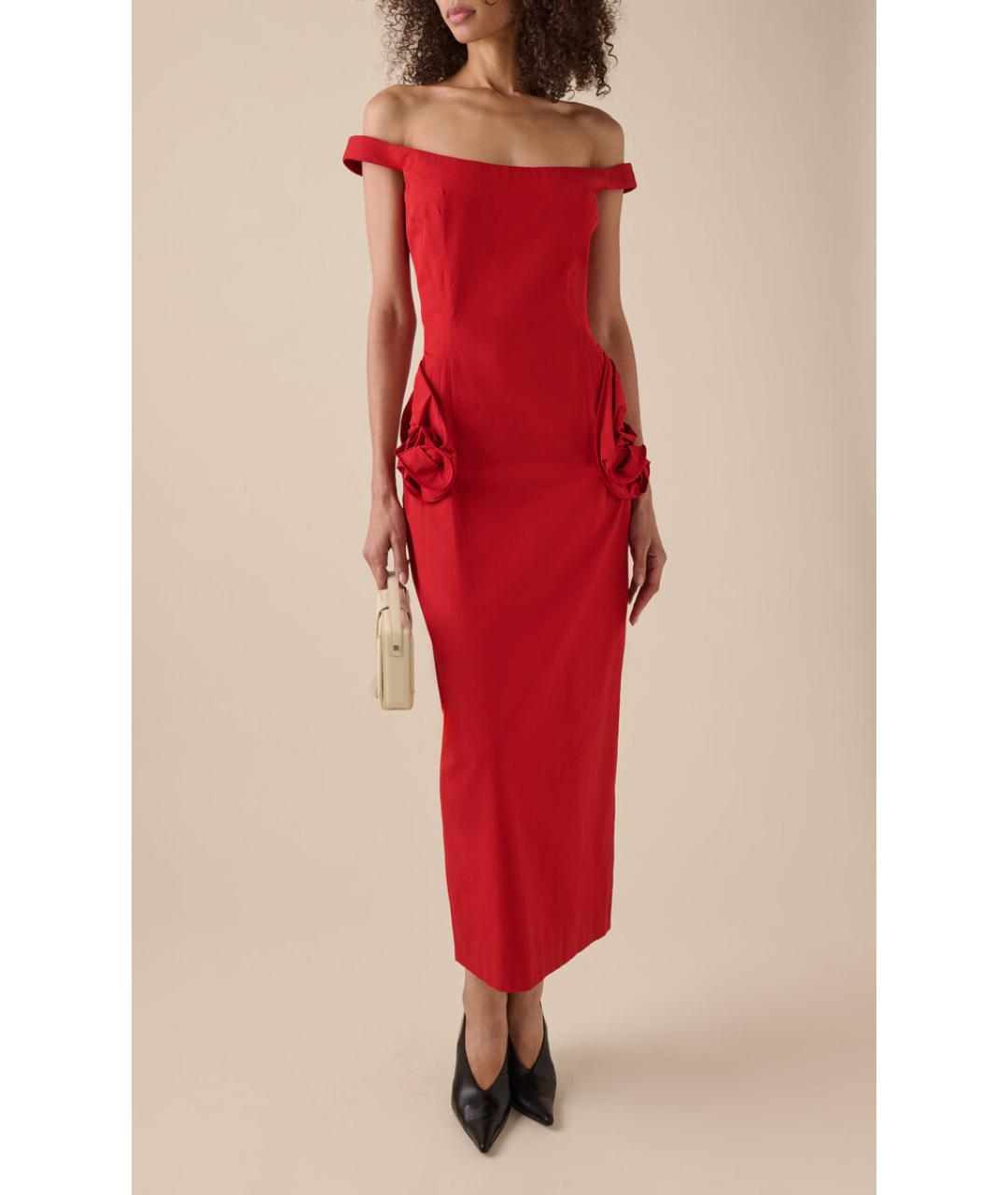 MAGDA BUTRYM Красное коктейльное платье, фото 2