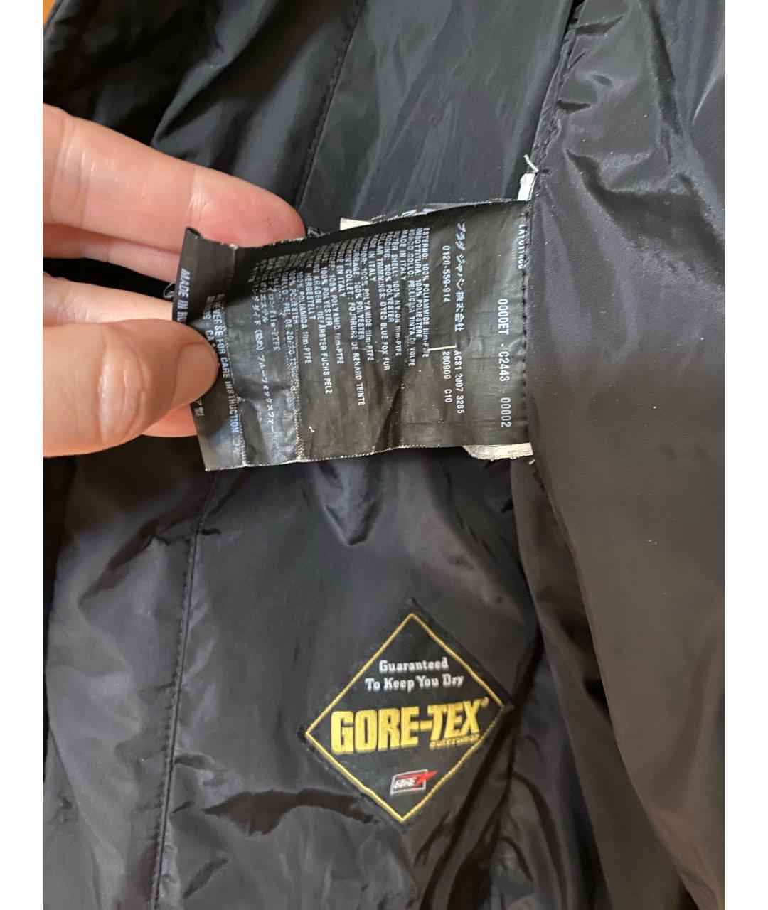 PRADA Черный полиэстеровый пуховик, фото 4