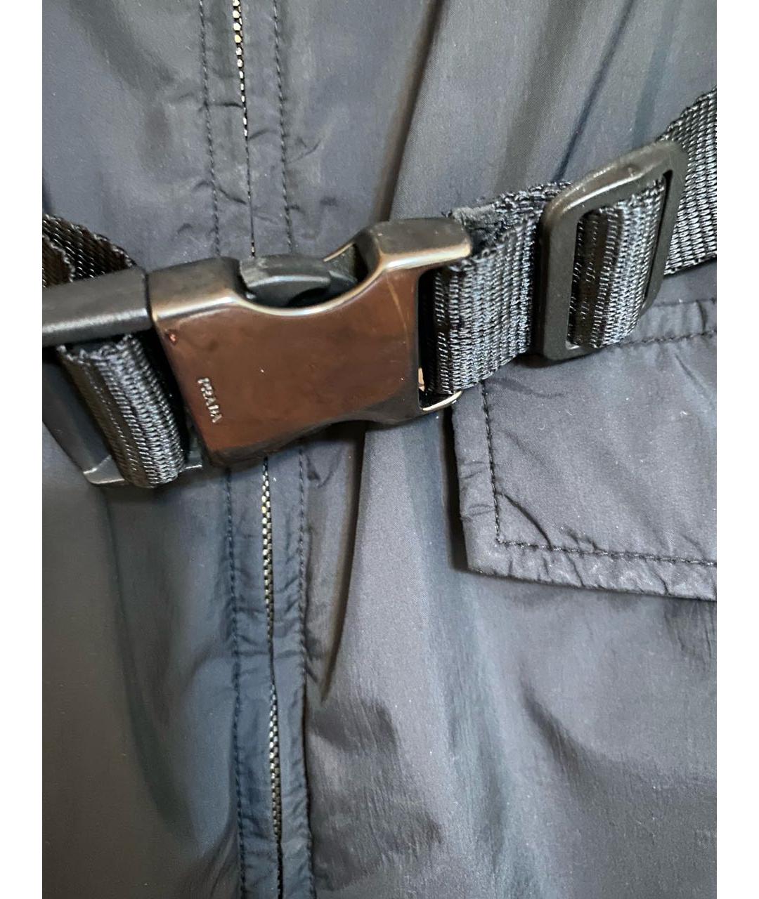 PRADA Черный полиэстеровый пуховик, фото 7