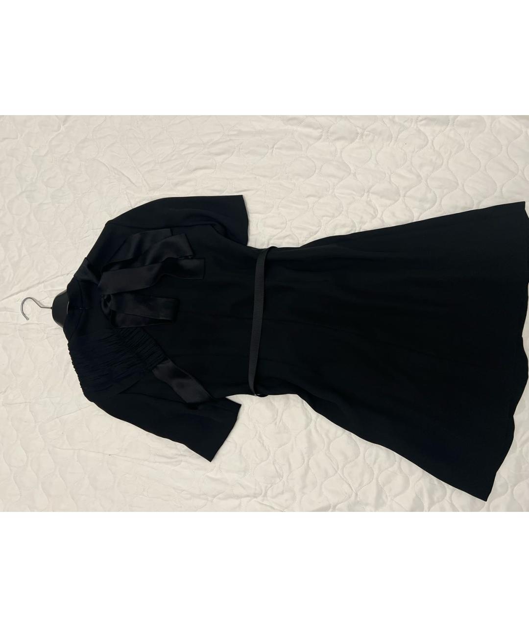 PRADA Черное вискозное коктейльное платье, фото 4