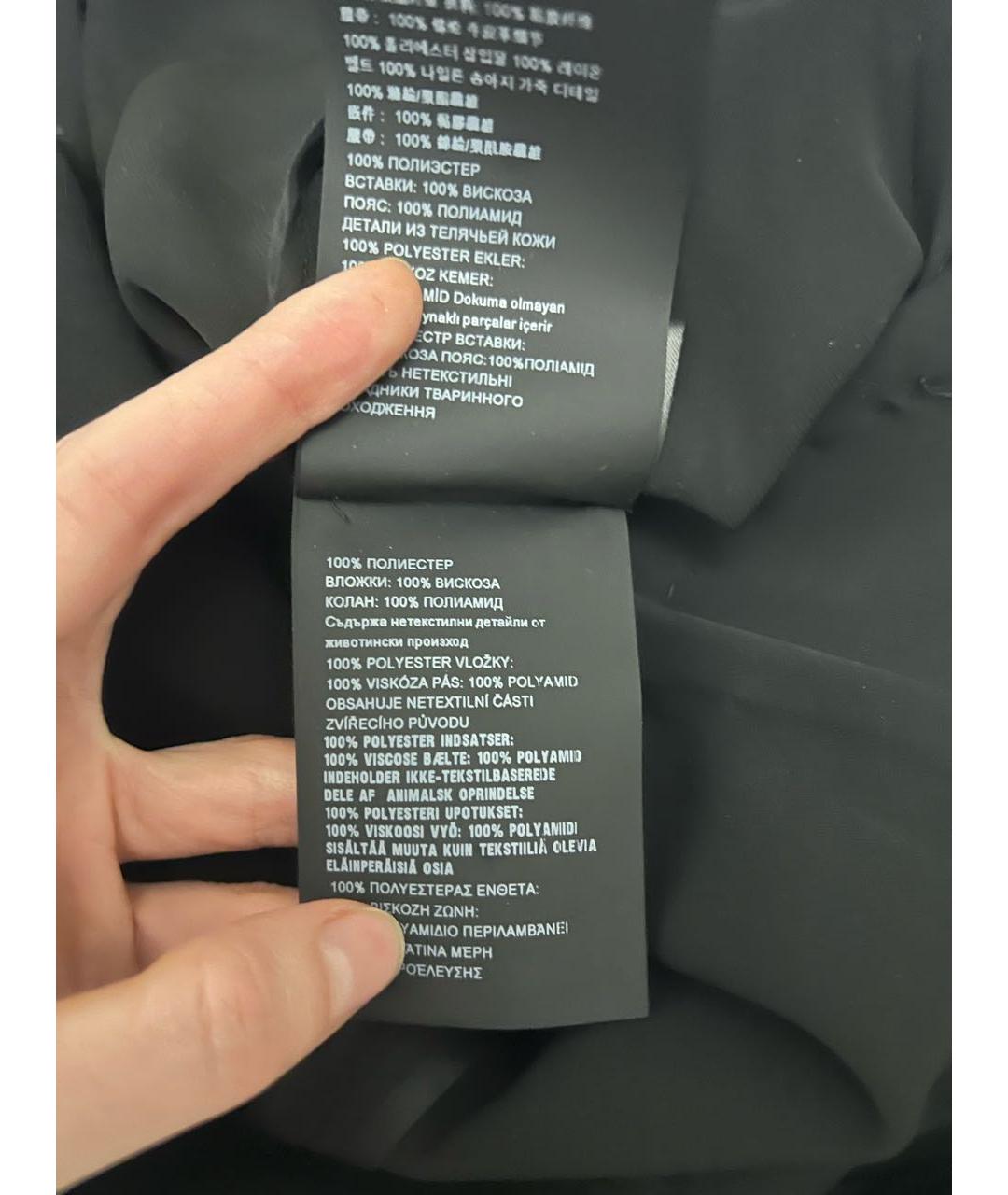 PRADA Черное вискозное коктейльное платье, фото 8