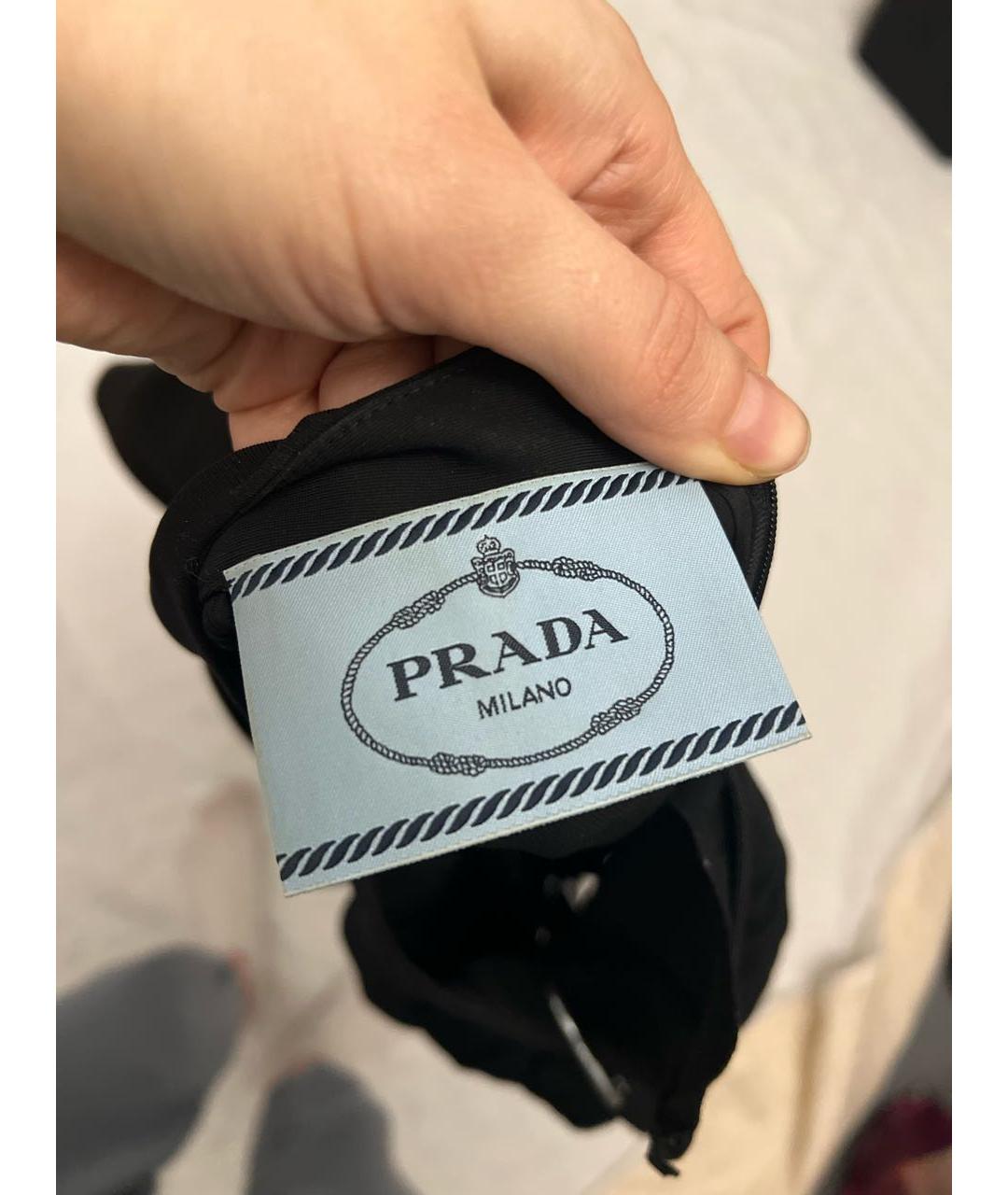 PRADA Черное вискозное коктейльное платье, фото 6