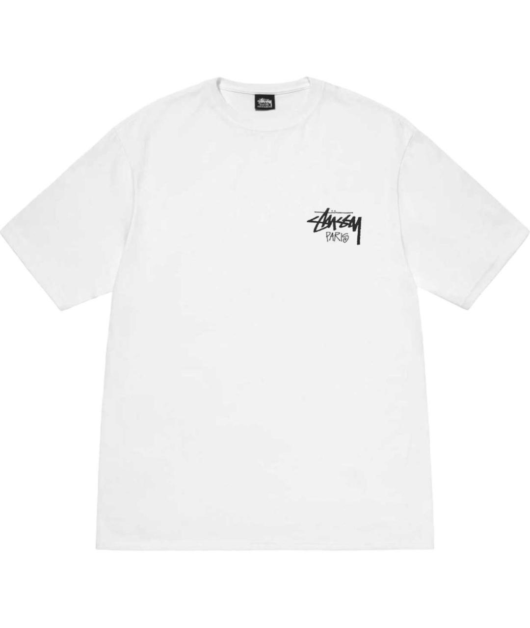 STUSSY Белая хлопковая футболка, фото 3