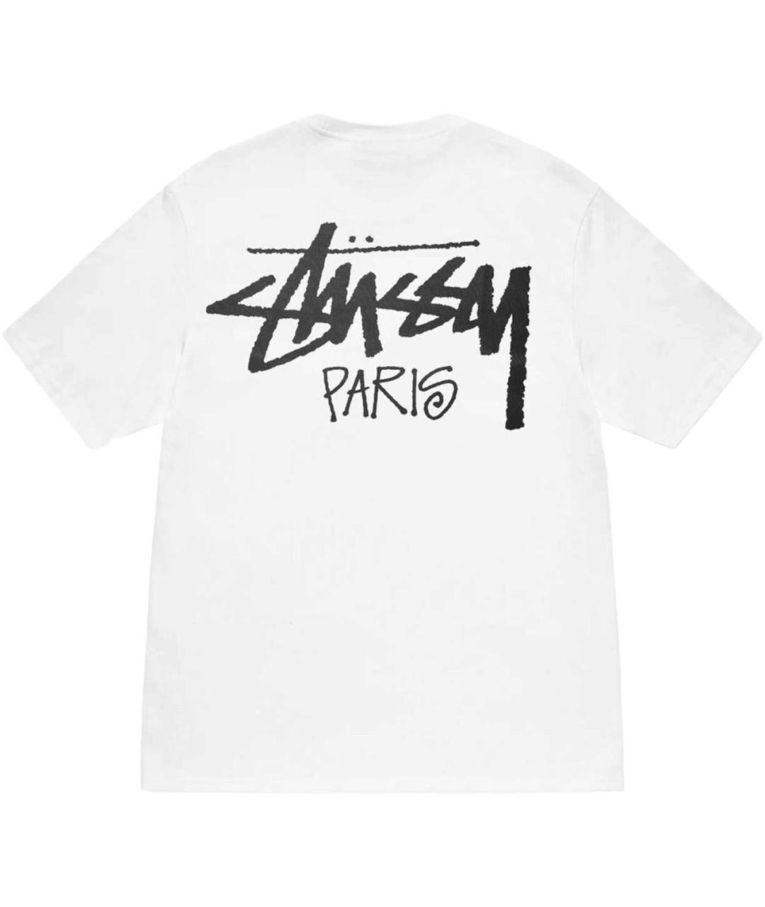 STUSSY Белая хлопковая футболка, фото 2