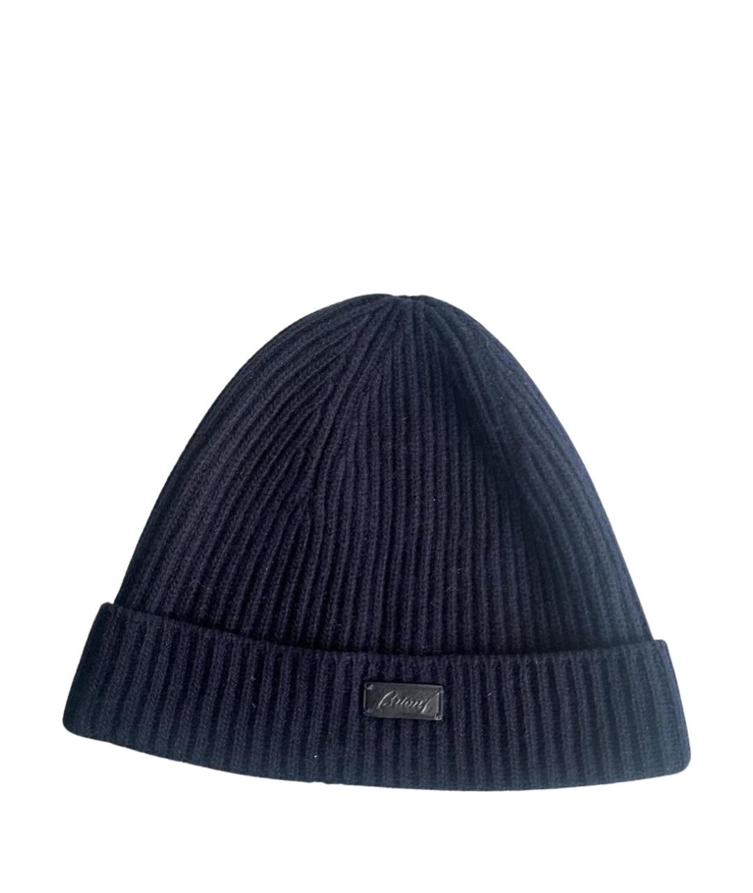 BRIONI Темно-синяя шапка, фото 1