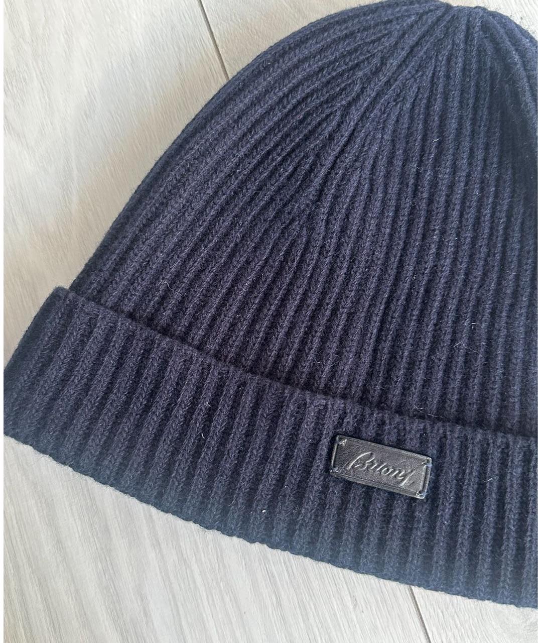 BRIONI Темно-синяя шапка, фото 2