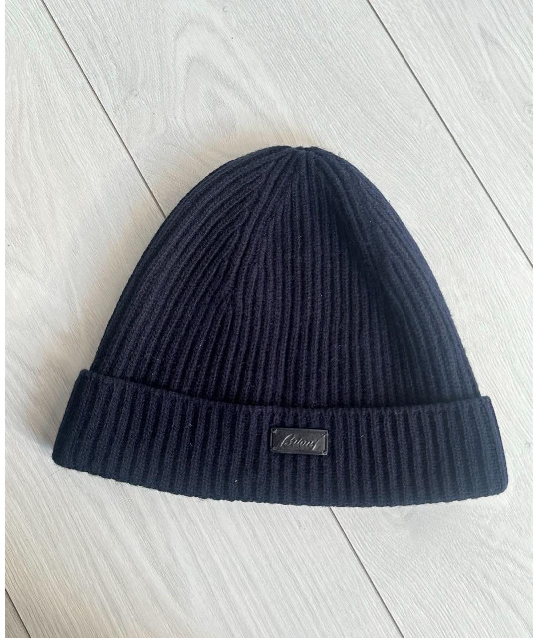 BRIONI Темно-синяя шапка, фото 4