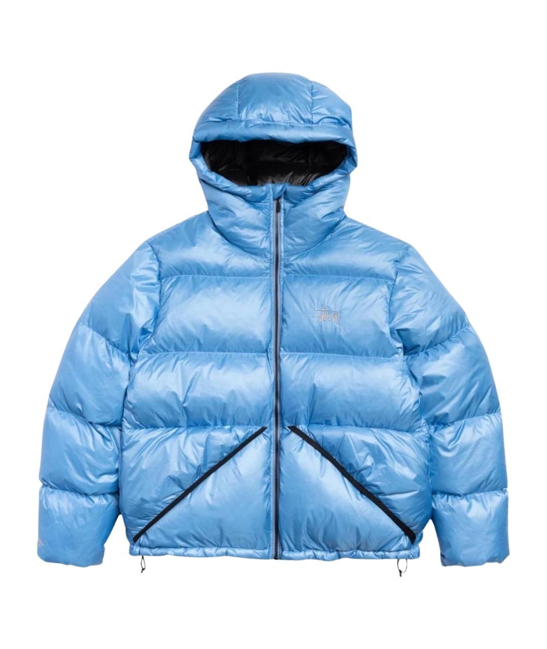 STUSSY Голубой полиэстеровый пуховик, фото 1