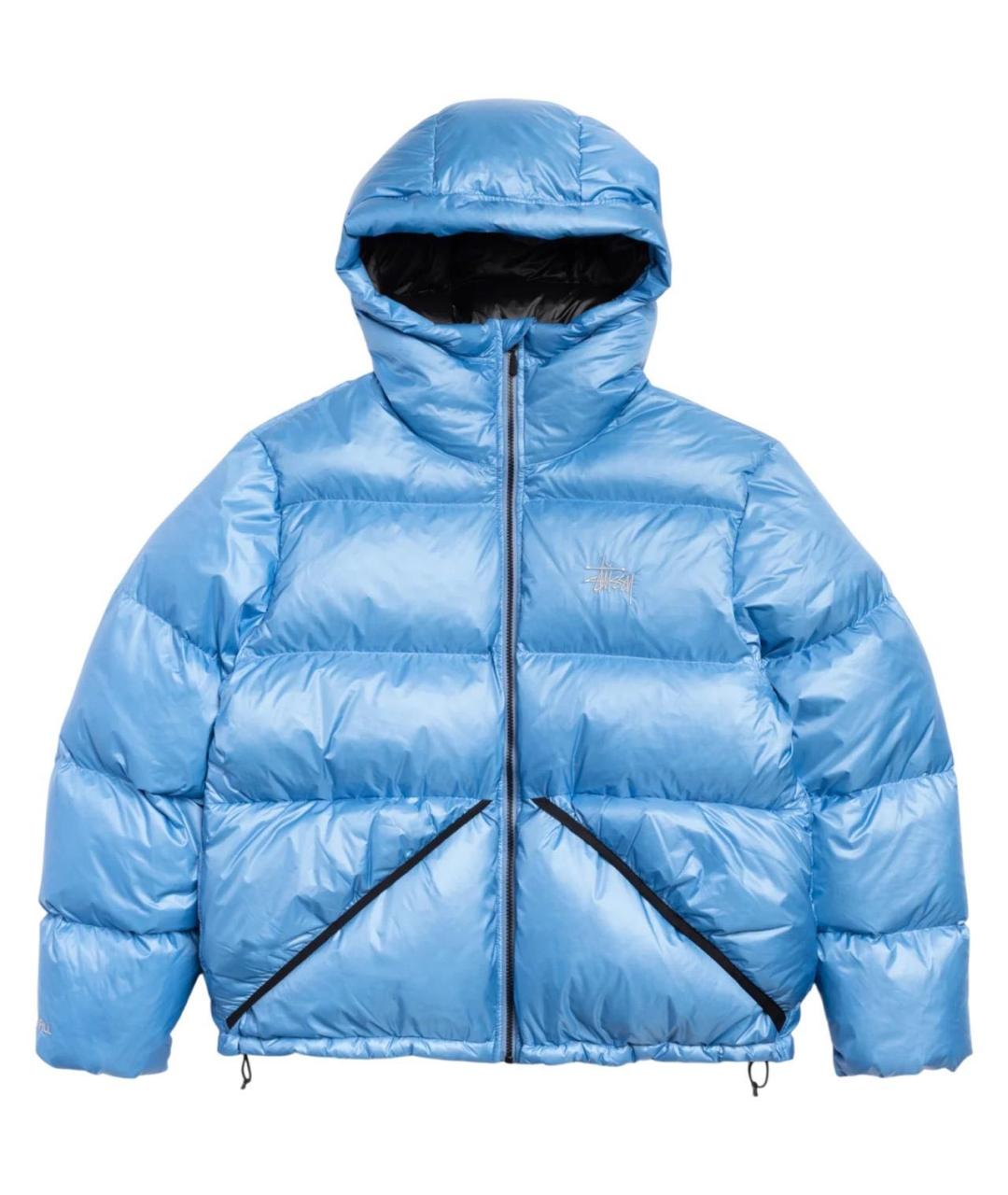 STUSSY Голубой полиэстеровый пуховик, фото 3