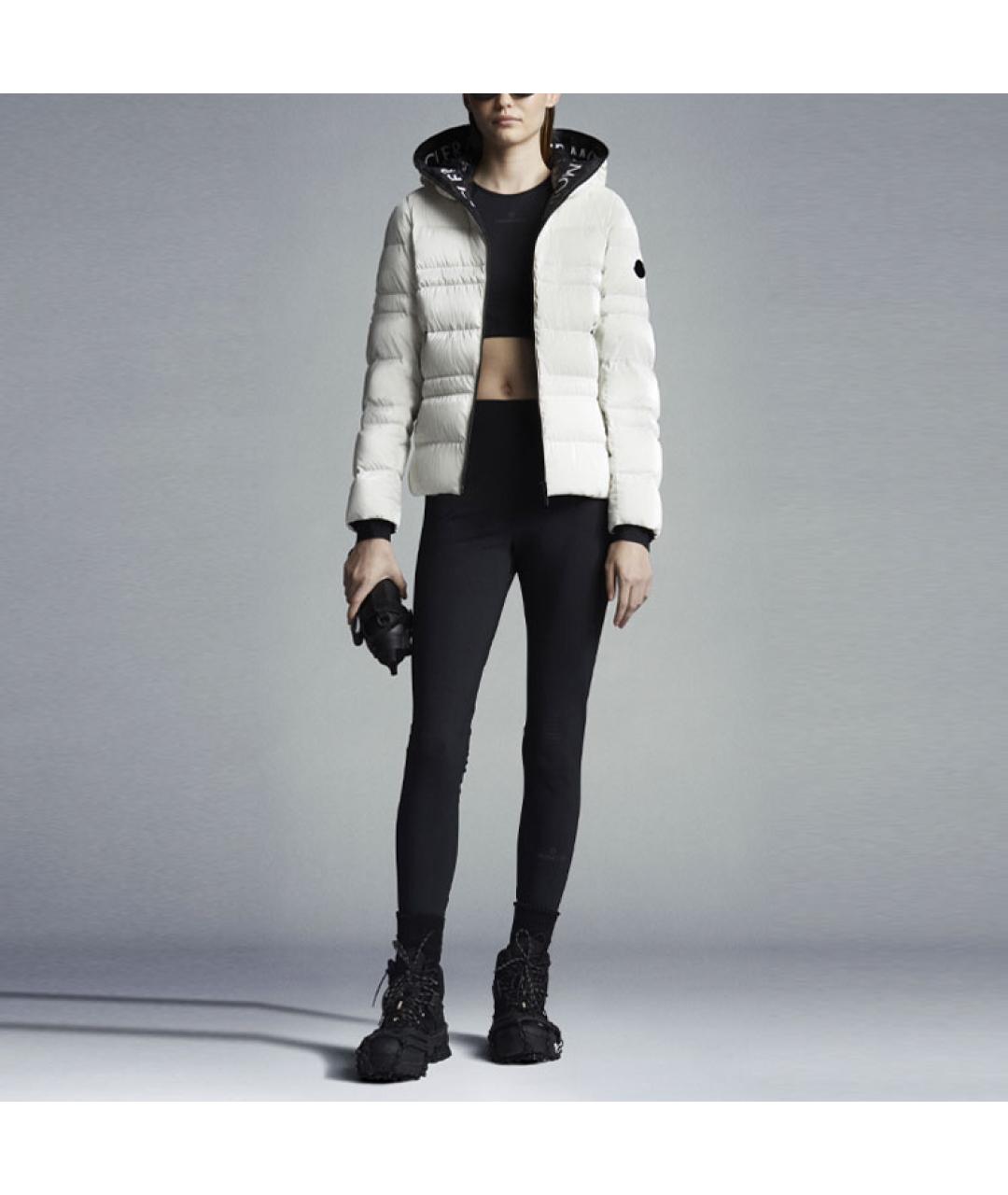 MONCLER Белый пуховик, фото 2