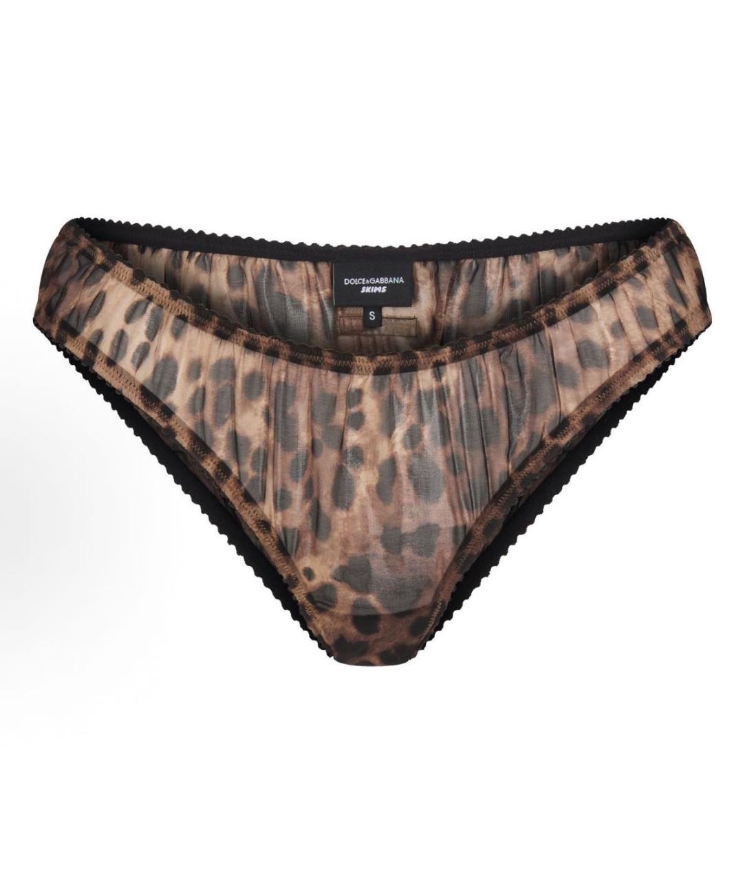 SKIMS Коричневые трусы, фото 1