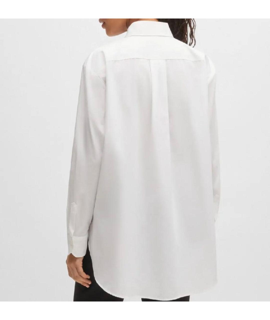 HUGO Белая хлопковая рубашка, фото 2