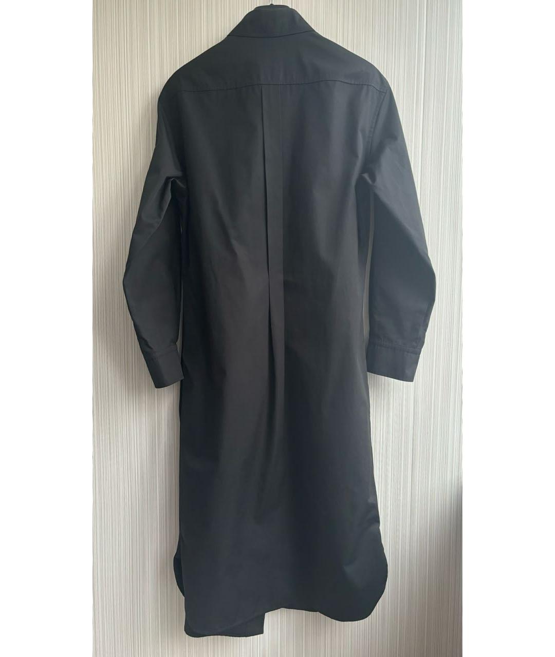 HERMES Черное хлопковое повседневное платье, фото 3