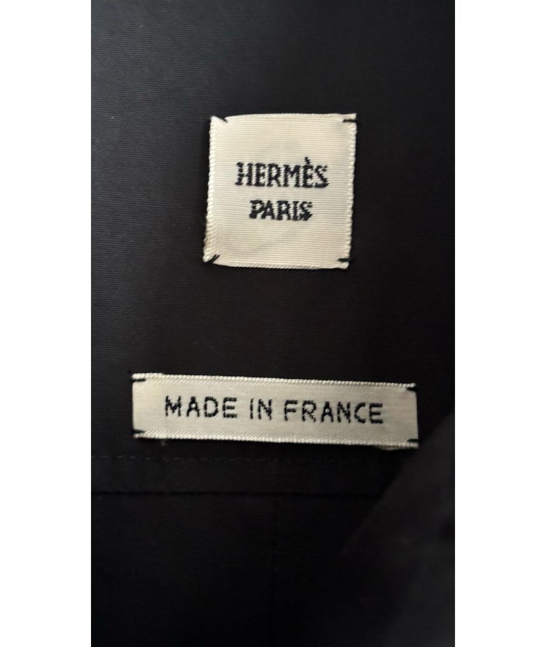 HERMES Черное хлопковое повседневное платье, фото 7