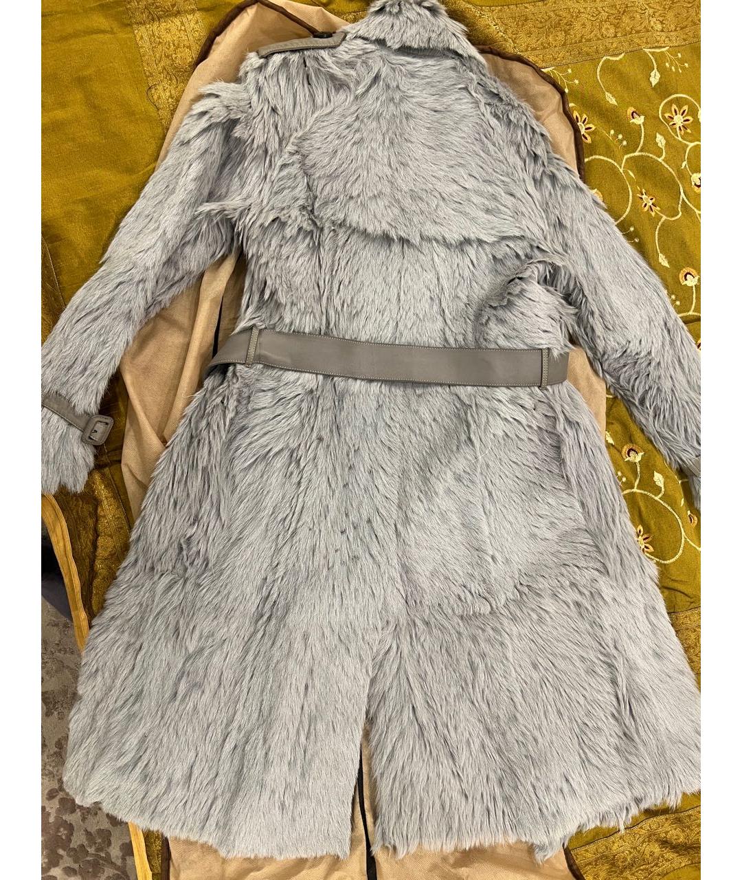 BURBERRY Серая шуба, фото 2