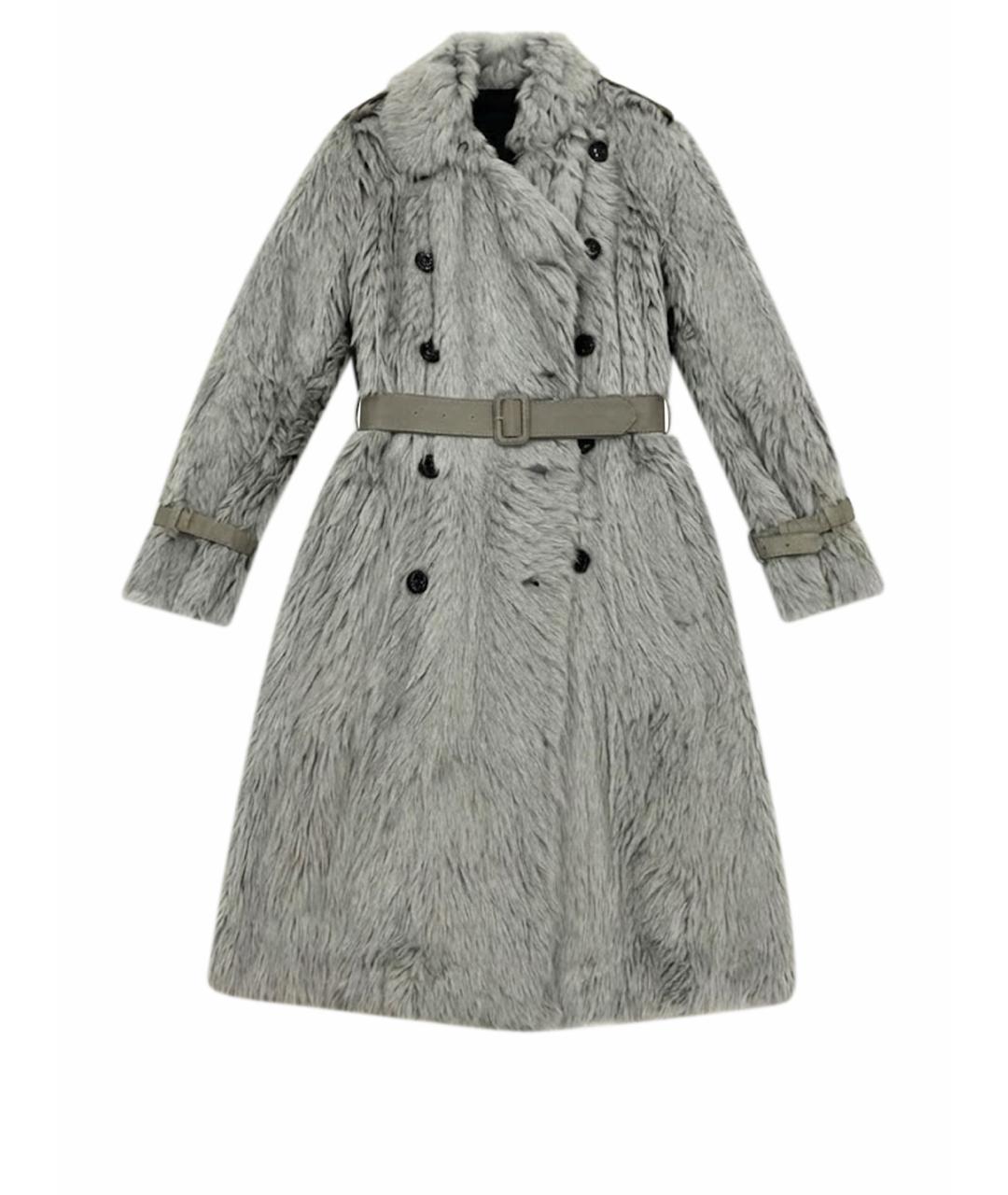 BURBERRY Серая шуба, фото 1