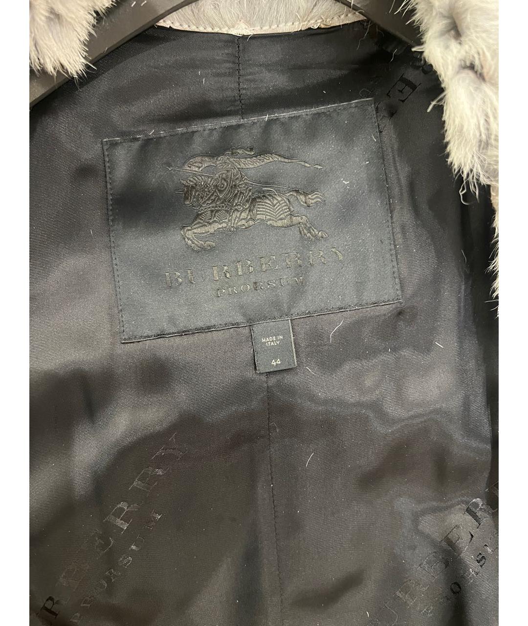 BURBERRY Серая шуба, фото 3