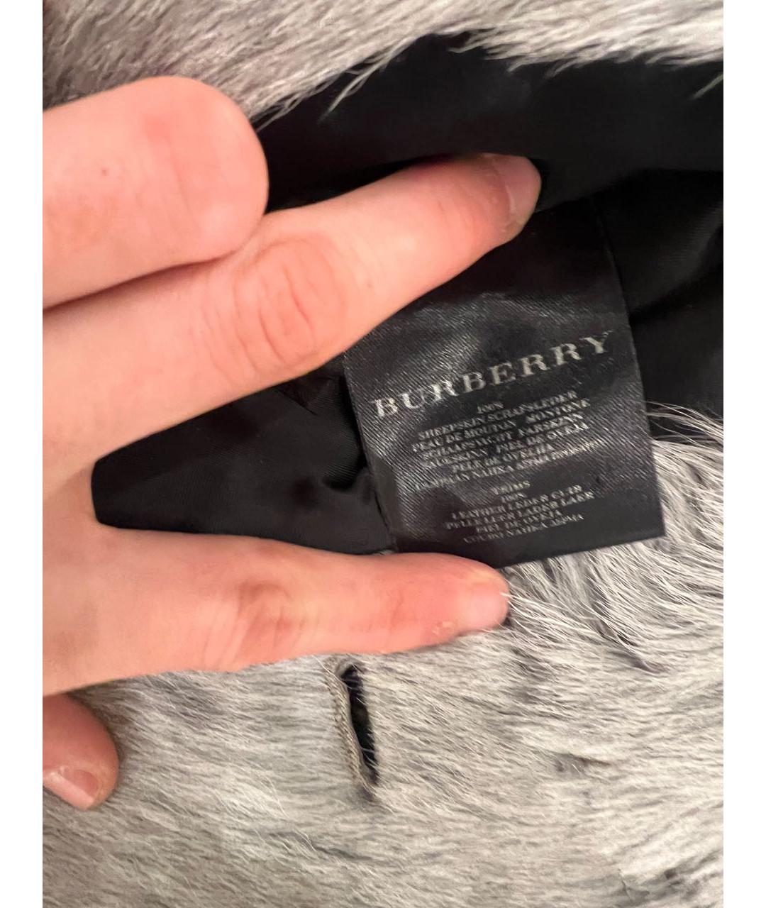 BURBERRY Серая шуба, фото 6