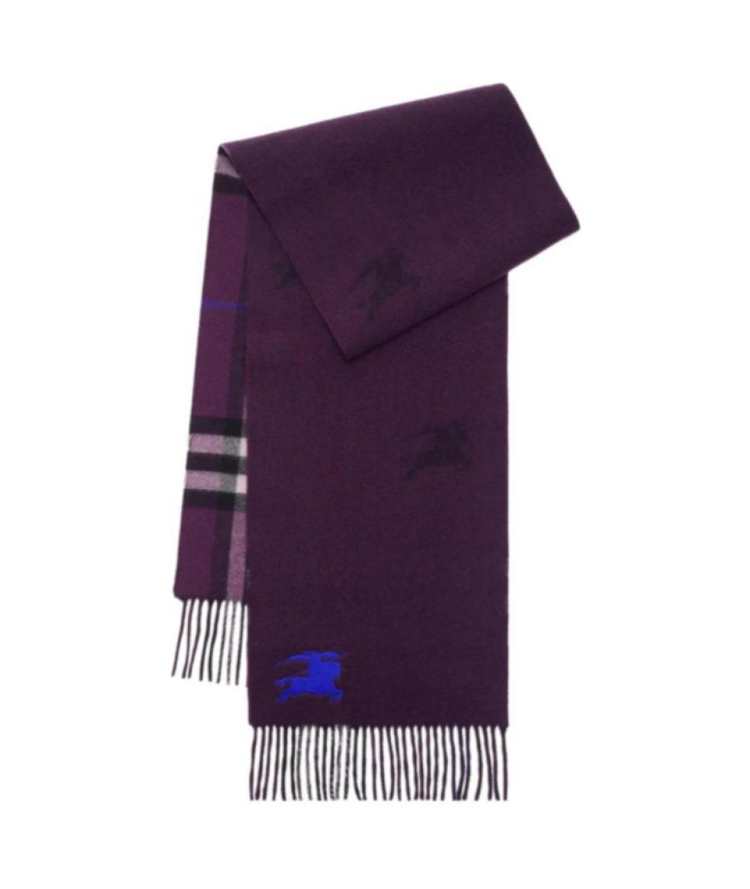 BURBERRY Фиолетовый шарф, фото 3