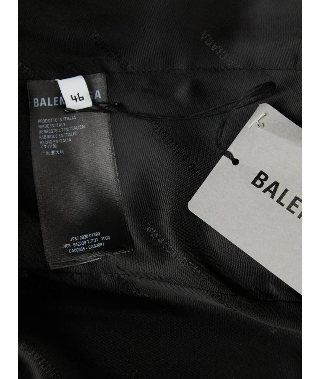 BALENCIAGA Черный шерстяной пиджак, фото 7