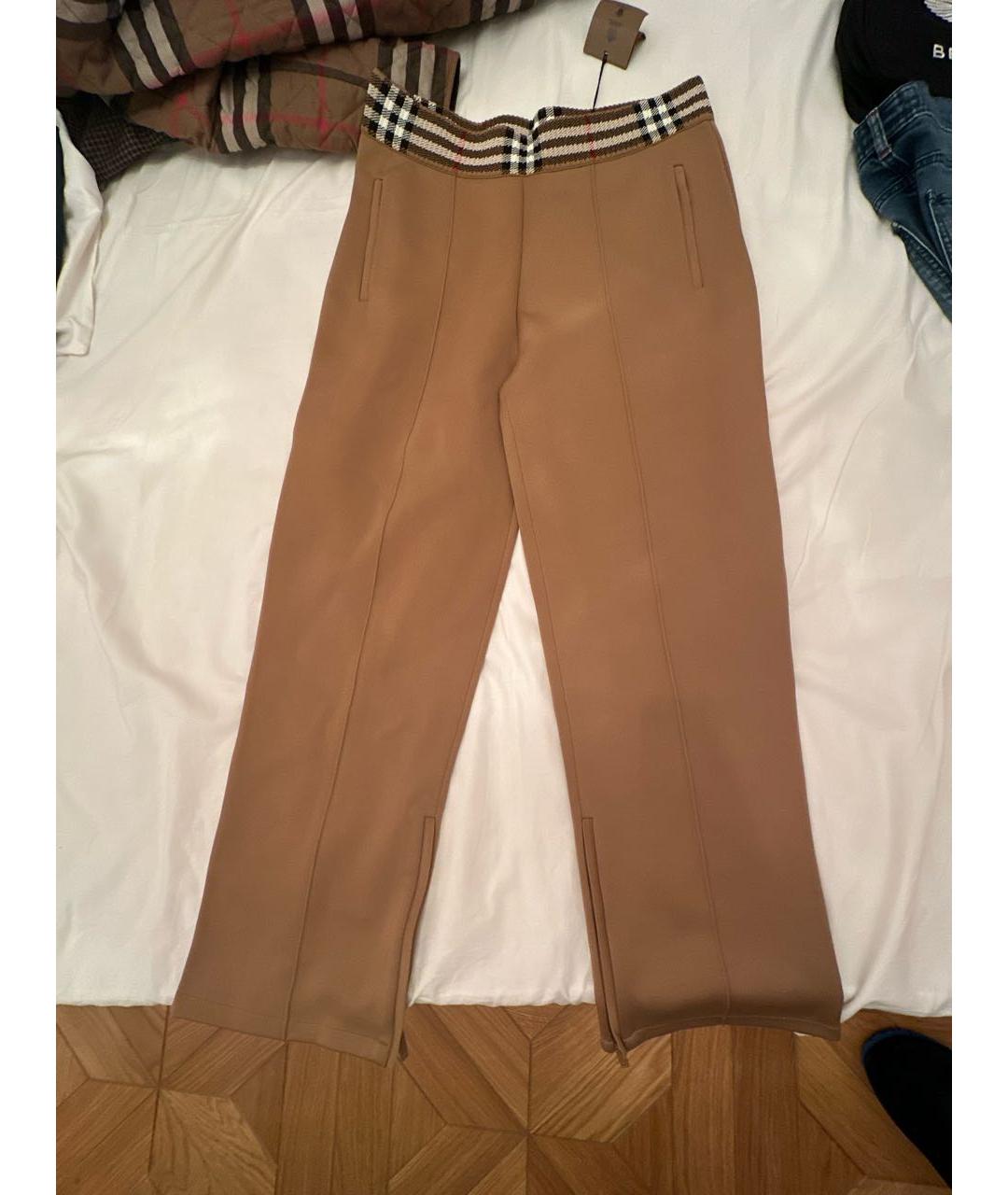 BURBERRY Коричневые повседневные брюки, фото 9