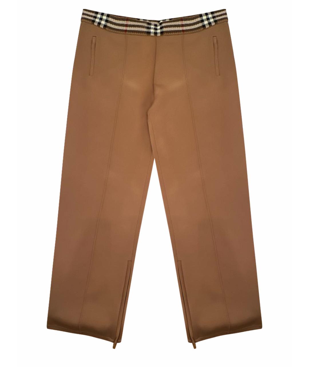 BURBERRY Коричневые повседневные брюки, фото 1
