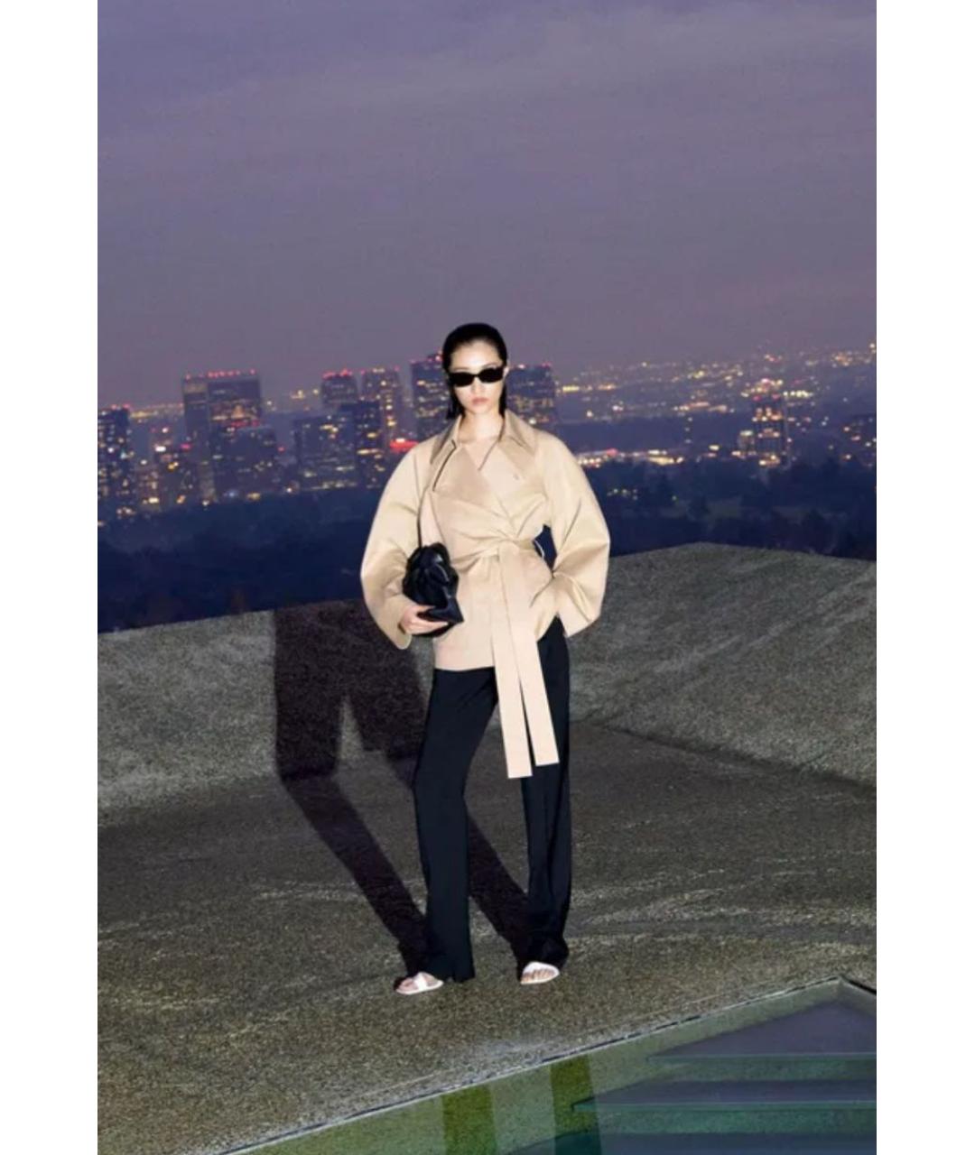 COS Бежевый хлопковый тренч/плащ, фото 8