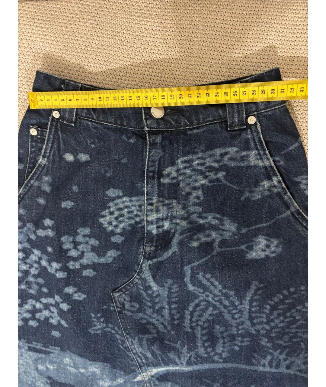 RED VALENTINO Синяя деним юбка миди, фото 7